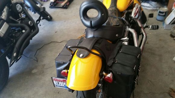 Mounted up and threw a zip tie on the bottom to make sure it doesn't gull wing.