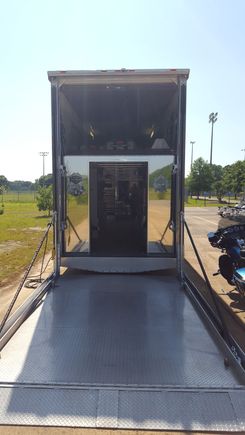 There were 12 bikes still in the top of the trailer. I think they'll have them all out tomorrow.