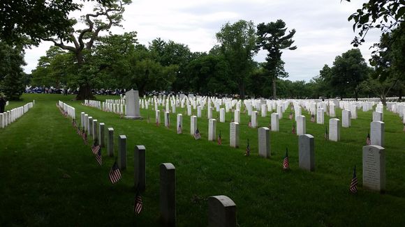 Arlington, with our bikes lined up in the background.