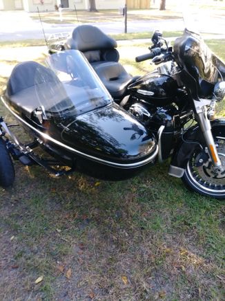 This is a late model Harley sidecar.
