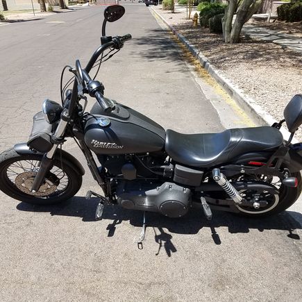 At the sellers place, first time ever riding a Harley and the first time getting back on two wheels in 20 years. Test rode it with out even a permit. I felt that HD low end torque and i was sold. I had only ridden one street bike and many dirt bikes before this day. I was very impressed. 