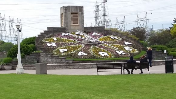The “Floral Clock” at one of the stops along the Gorge and the Niagara Parkway.