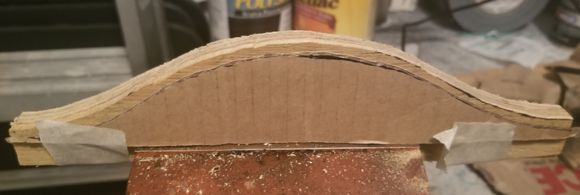 Wood bending form