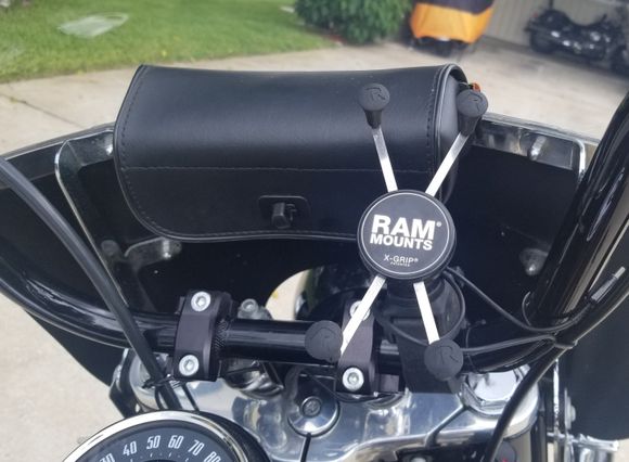 Small Windshield Bag and Ram X-Grip Phone cradle
