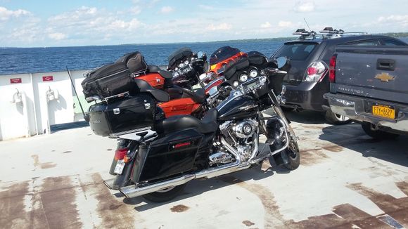 Day 2 - On the ferry crossing Lake Champlain.