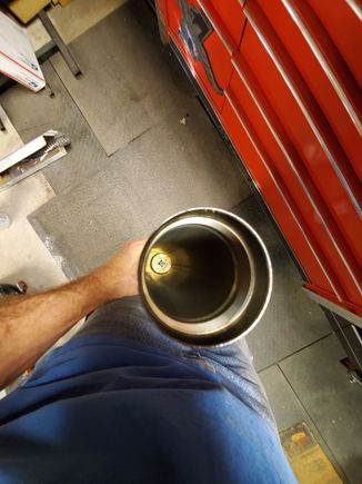 Gold Valve in its place on top of the damper rod.