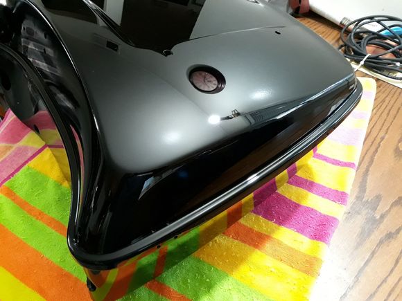 Close up of repaired area