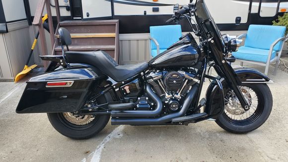 I put the full size saddlebags on my heritage. 
https://youtube.com/shorts/bjAzyJAsFWA?feature=share