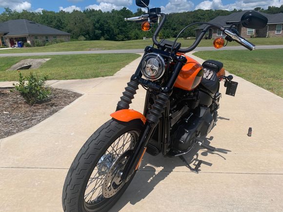 Wrapped the fork tubes. Came out alright… gotta see if the heat/sun gets rid of some of the bubbles.

Cleaned her up as well. My ARC class got her dirty and I learned that the heat shields scrape way more than the metal on the pegs do. 
