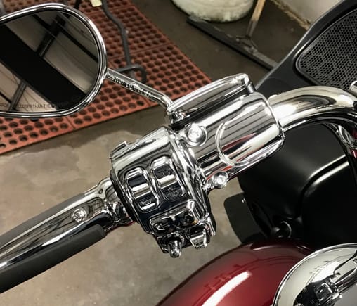 Looks very nice, IMHO, chrome controls add a great aesthetic to the bike.
