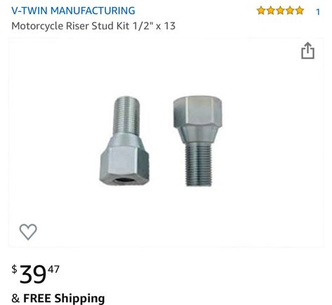 These are ⅝” Fine Thread. Then the top is drilled n tapped ½” coarse thread. 