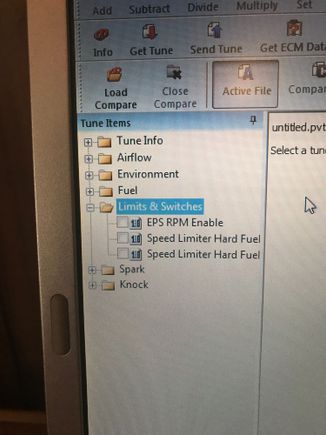 Auto tune session with no adaptive control option 