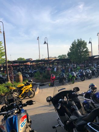 Bike night at the hotel