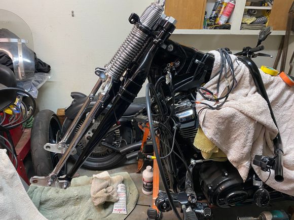 This is a Money-Pic for Vulcan. Nice Rake. 
Noticeable,.... but Now WOW. And Too much rake ( as Mean as it looks) can make the forks “Floppy”