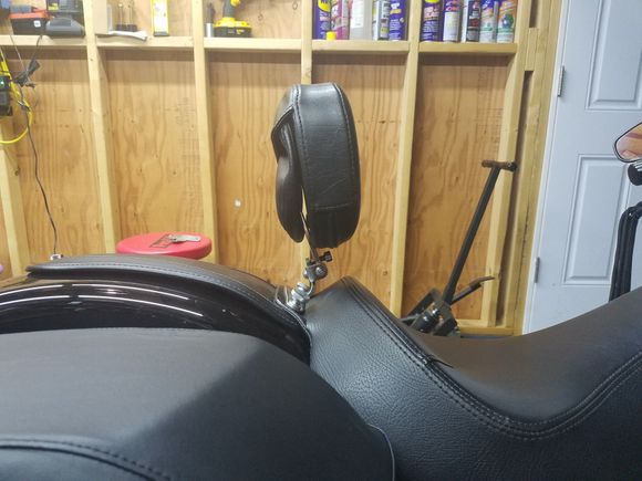 Bracket attempt 2 places backrest perfectly where it needs to be