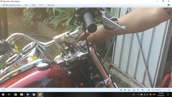 Here's a screen shot with me holding the original factory Riser look at the difference Heaps Aye