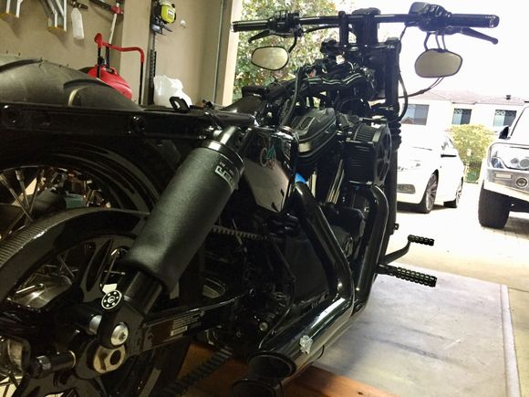 Bike still getting fender and tank work done.