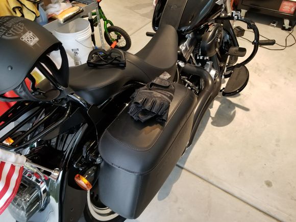 Saddlebags with the locking system