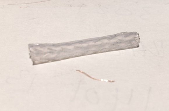 The inner dielectric.  There was one braid inside.