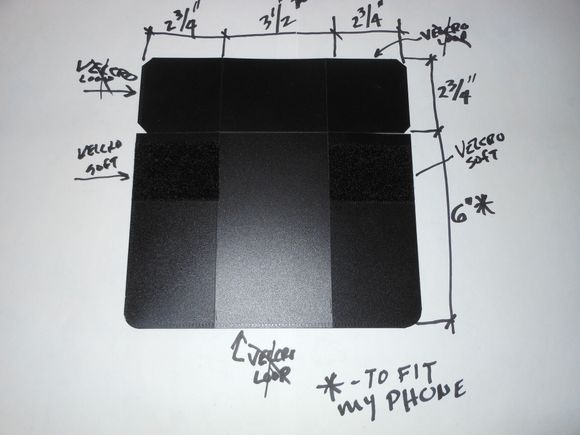 Flipped ove to show the placement of the mating Velcro patches