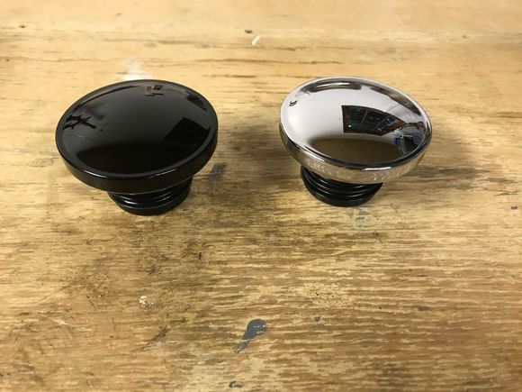 Chrome and black stock fuel caps. $15 shipped each. 