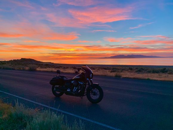 Took a ride out to watch the sunset at Antelope Island, Utah. 