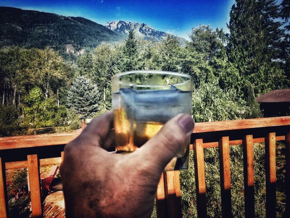 Back home, on the deck. Yeah, it was worth it.