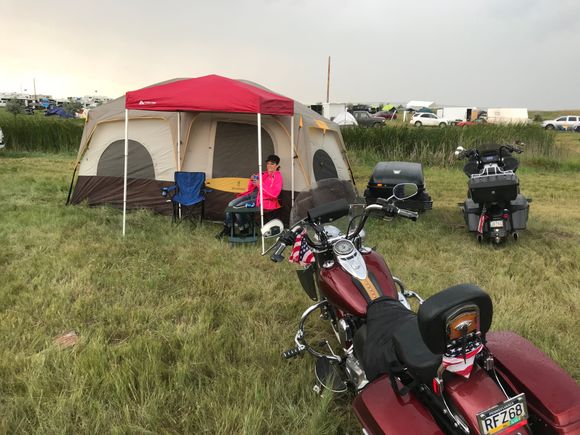 The camp site. Was a decently quiet arear of the chip at night, but my neighbors were up at the crack of dawn.