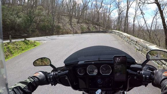 The one and only tight switchback to the peak of the mountain.