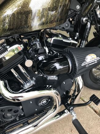 The stage 4 is the harley kit #92500029A with a 58mm intake installed