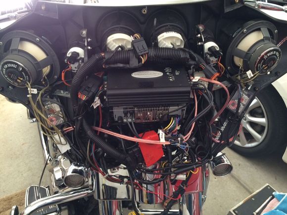 Current system Alpine CDE154BT, Arc Audio KS125.2,  Focal KRC 165's & Biketronics BT1005 controller..