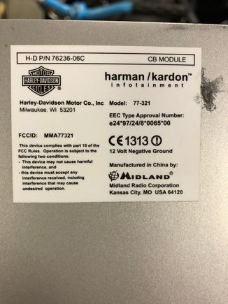 CB module info
