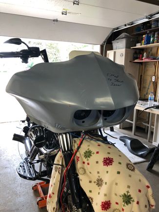 This is the Camtech front fairing. Before paint
