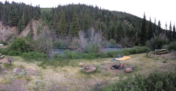 Here's the back yard. Sleeping to the sound of the Rio Grande river. I'll see this same water in November. But only in the Big Bend NP.