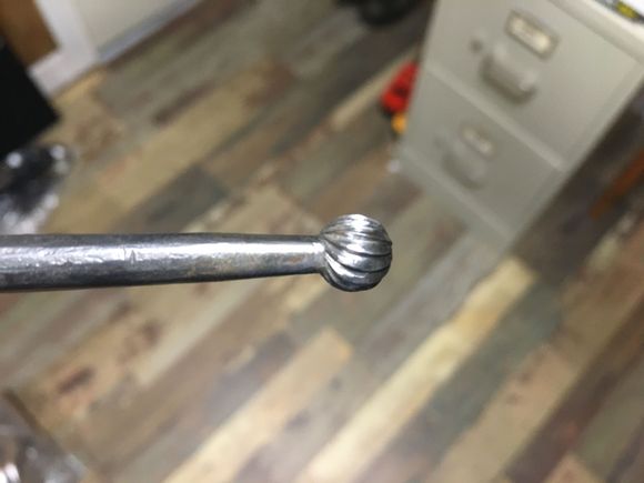 Another of his home-made cherries; this one is about a .32 round ball.