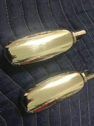 Slight surface scratches on bottom of both