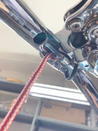 I drilled a hole in case I needed like the other side. 