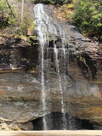 Bridal Veil Falls on Moonshiner 28 in NC