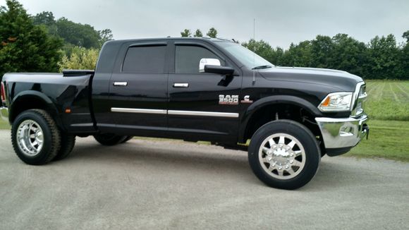 2013 Ram MegaCab Dually on 22.5" wheels.