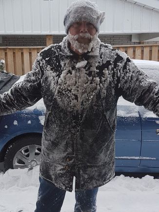 Checked on the bike in the shed and then spent 3 hours blowing and shovelling snow.