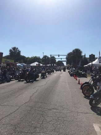 View from quarter mile from the festivities