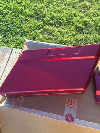 2013 Street glide ember red sun glow left and right saddlebags (no lids or mounting hardware) $200 OBO