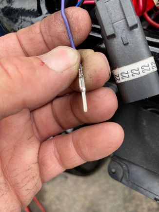 The male terminal from the MX150