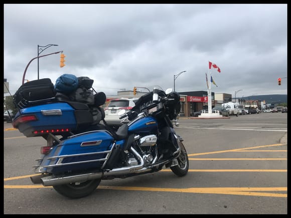 At mile zero at the Alcan… Getting ready to head south towards Hwy 40…