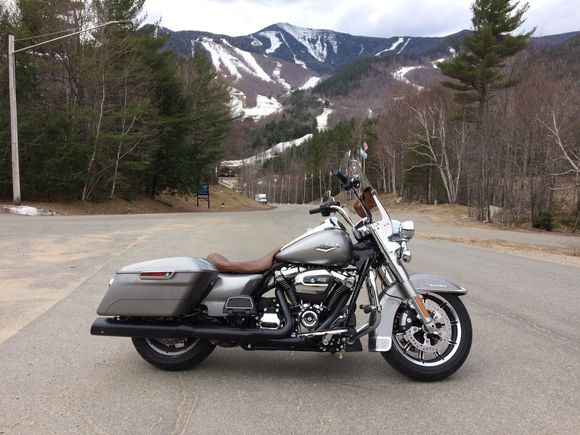In front of Whiteface Mountain in Wilmington NY.
