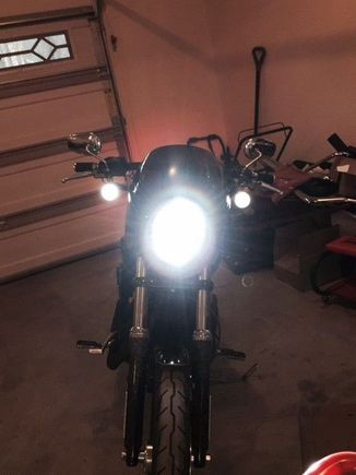 LED headlight, turn indicators frt/rear, and fairing