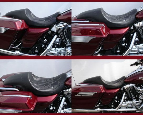 C&amp;C Seat Fastback Seat 
http://www.sideroadcycles.com/AmericanMotorcycles/Seats/Motorcycle_Seats.html
