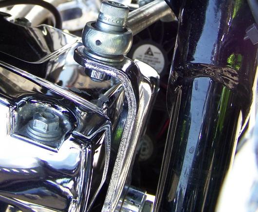 View thru Frame of Oil Cooler