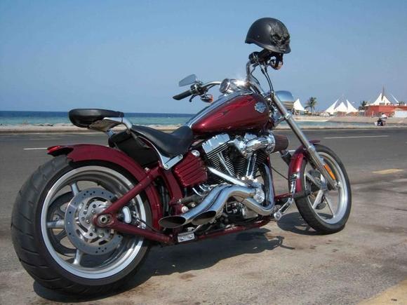 Martin Bros Shockwaves
tribal mirrors 
and rear fender (which has been on for a while but i havent posted any pics)