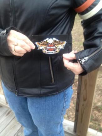 This is the genuine harley davidson motorclothes tag on the wifes new jacket.